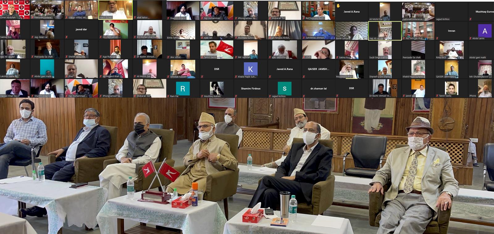 Farooq Abdullah presides over NC CWC virtual meeting