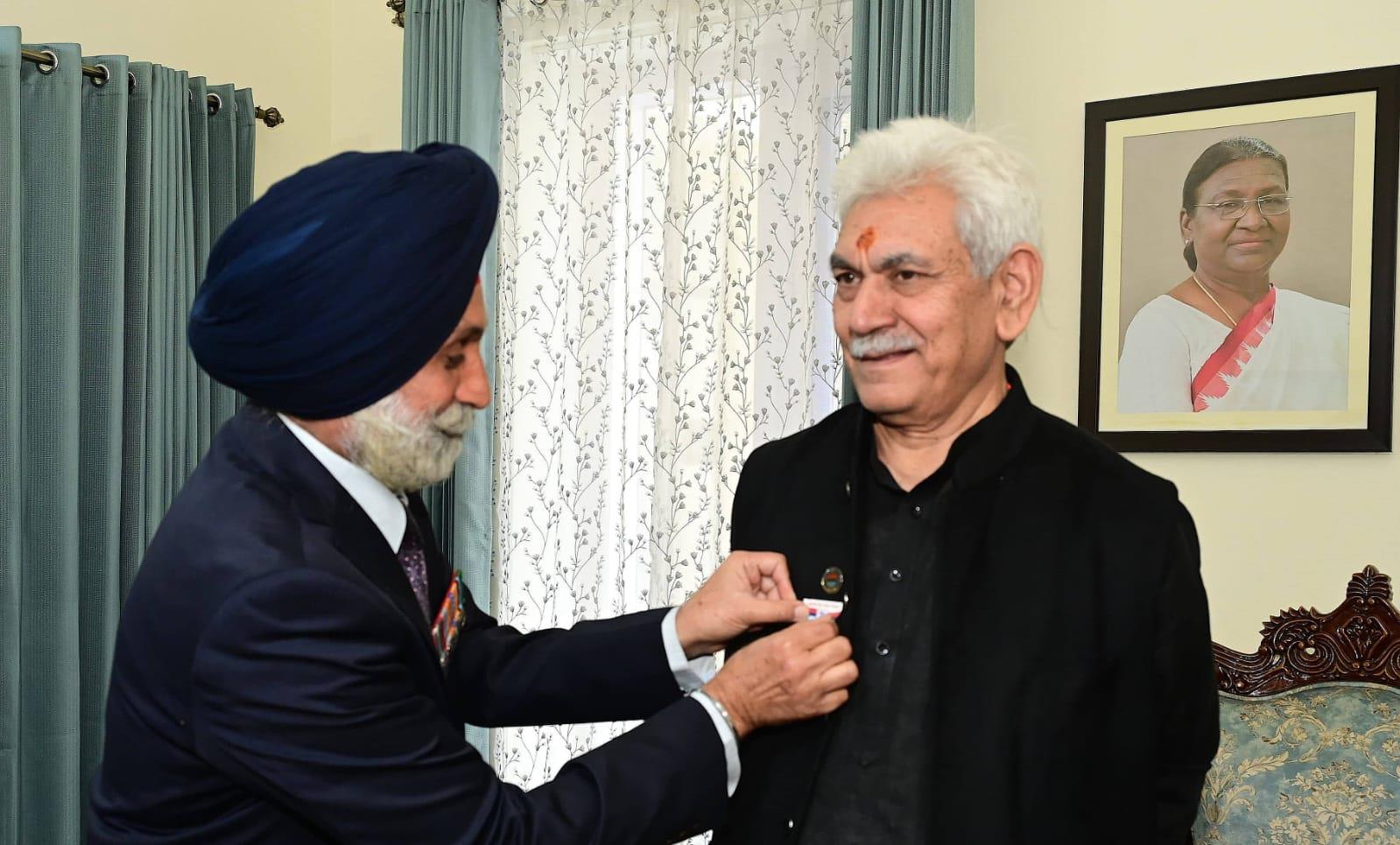 Army Plays Crucial Role in Combating Terrorism, Ensuring Security: LG Sinha