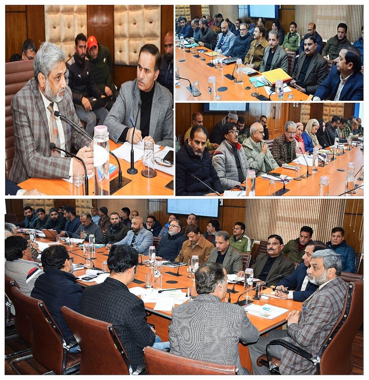 Kabra reviews progress on implementation of JJM across Kashmir province