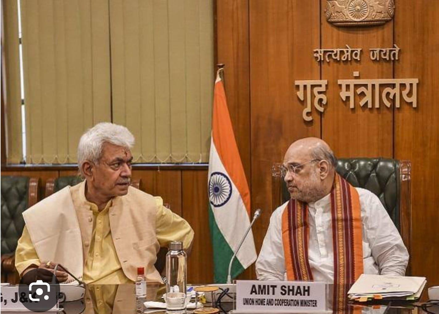Amit Shah Reviews Security Situation in J&K Post Assembly Elections