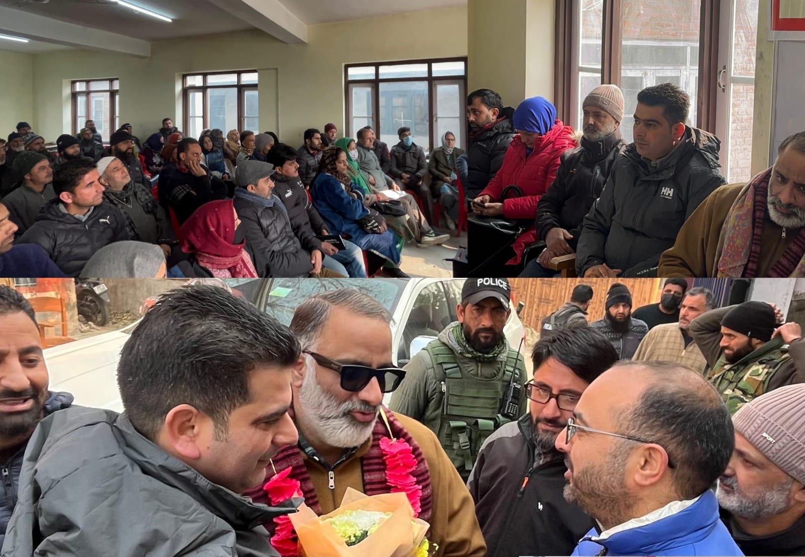 MLA Hazratbal Salman Ali Sagar chairs Gram Sabha event organised at Khimber by DDC Kaiser Ganei