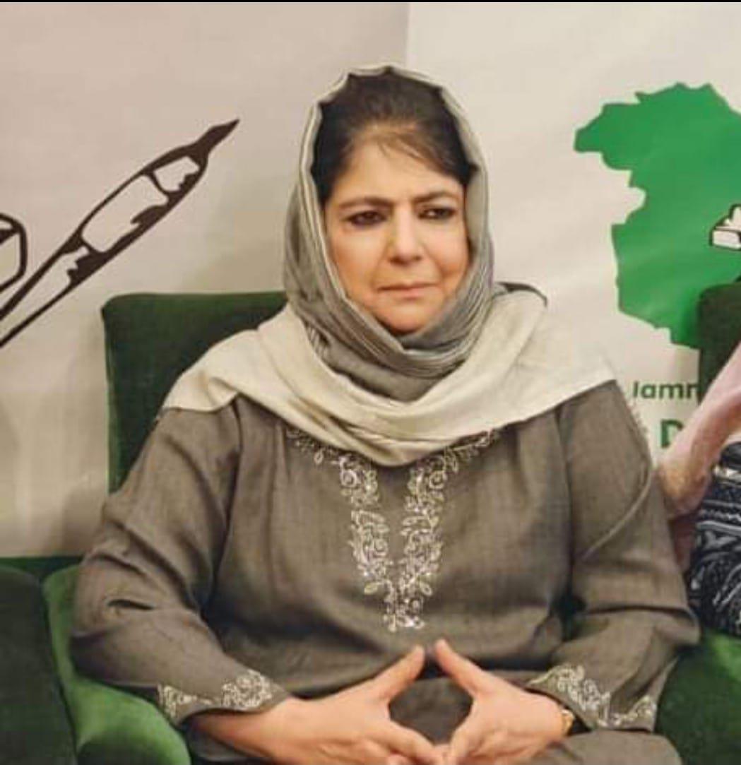 Mehbooba Mufti greets people on Shab e Mehraj (saw)