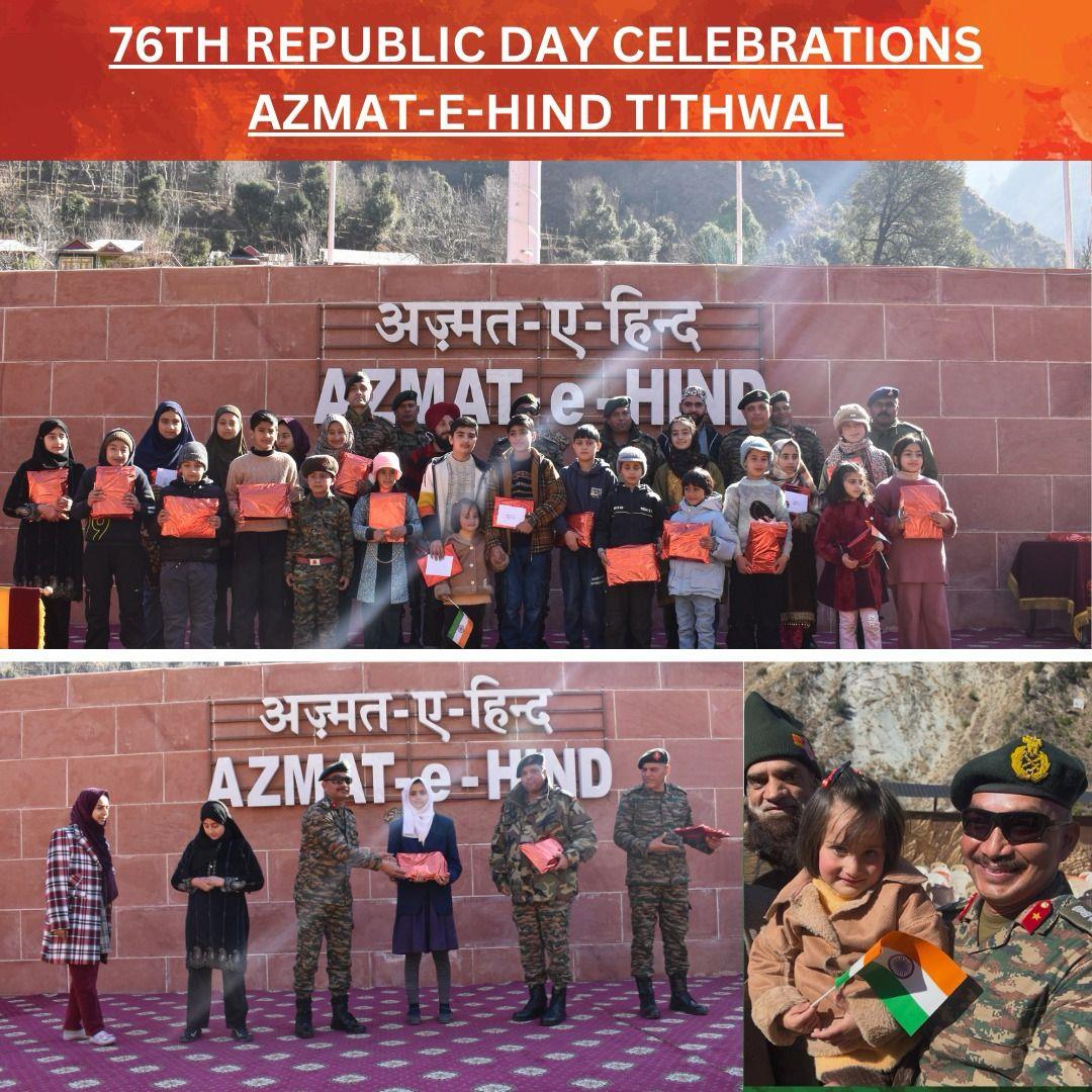 76th Republic Day Celebrated with Patriotic Fervor in Tangdhar and Tithwal