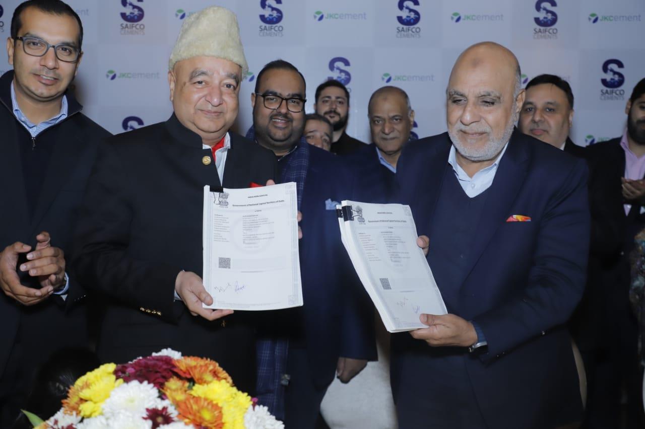 JK Cement Ltd. marks its presence in J&K- enters into a Joint Venture Agreement with Saifco Cements