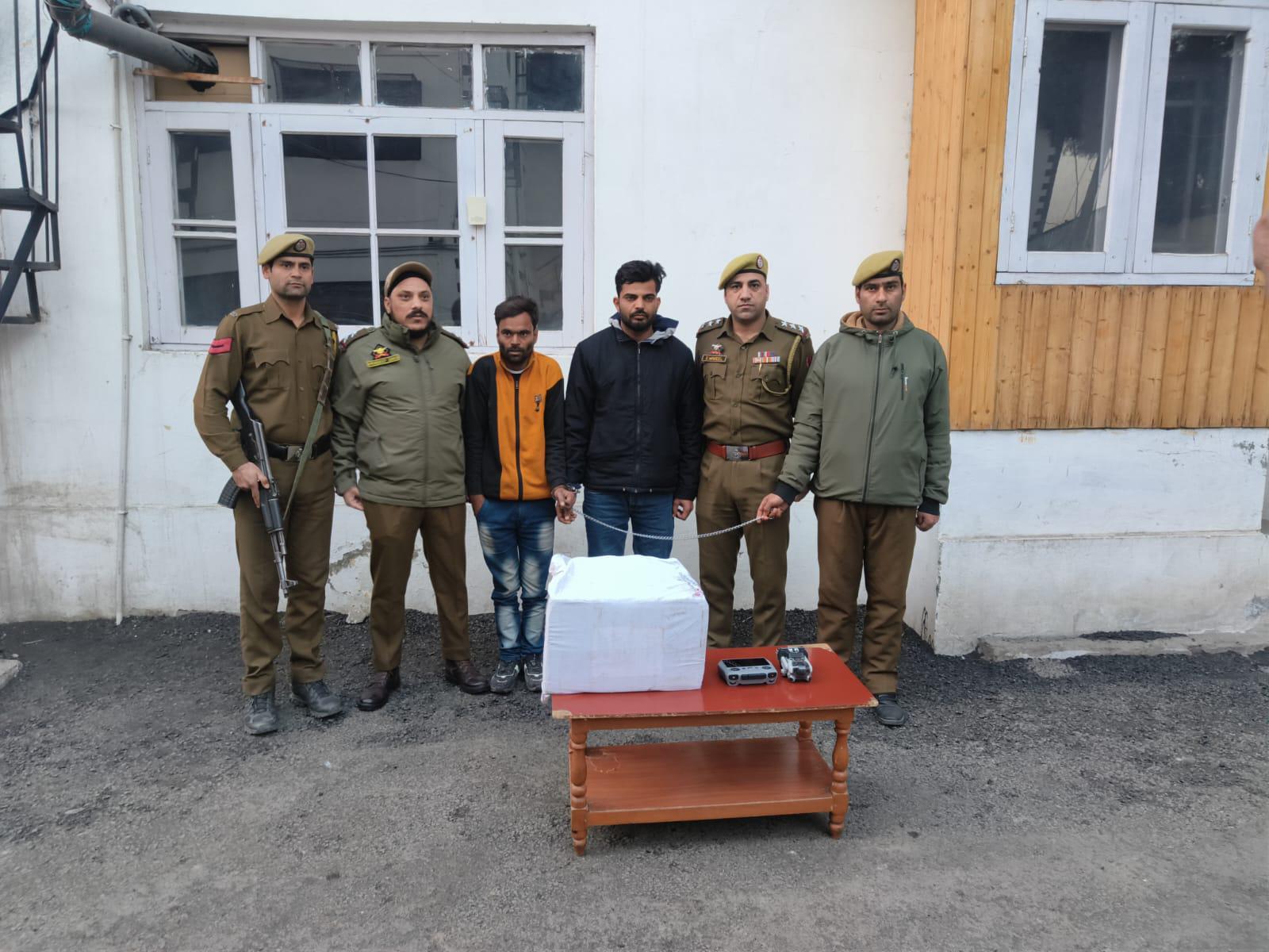 Srinagar Police Busts Inter-State Drug Trafficking Module arrests 02 Narcotic dealers from Delhi & UP