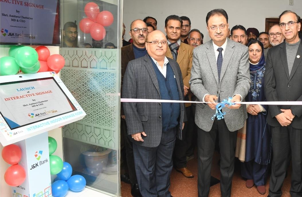 J&K Bank launches interactive signages to enhance customer experience
