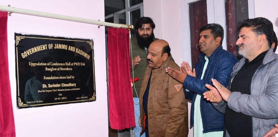 Dy CM lays foundation stone for development works at Nowshera