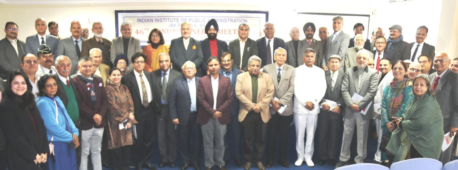 IIPA J&K Regional Branch Holds 46th AGM, Sets Roadmap for Governance Training