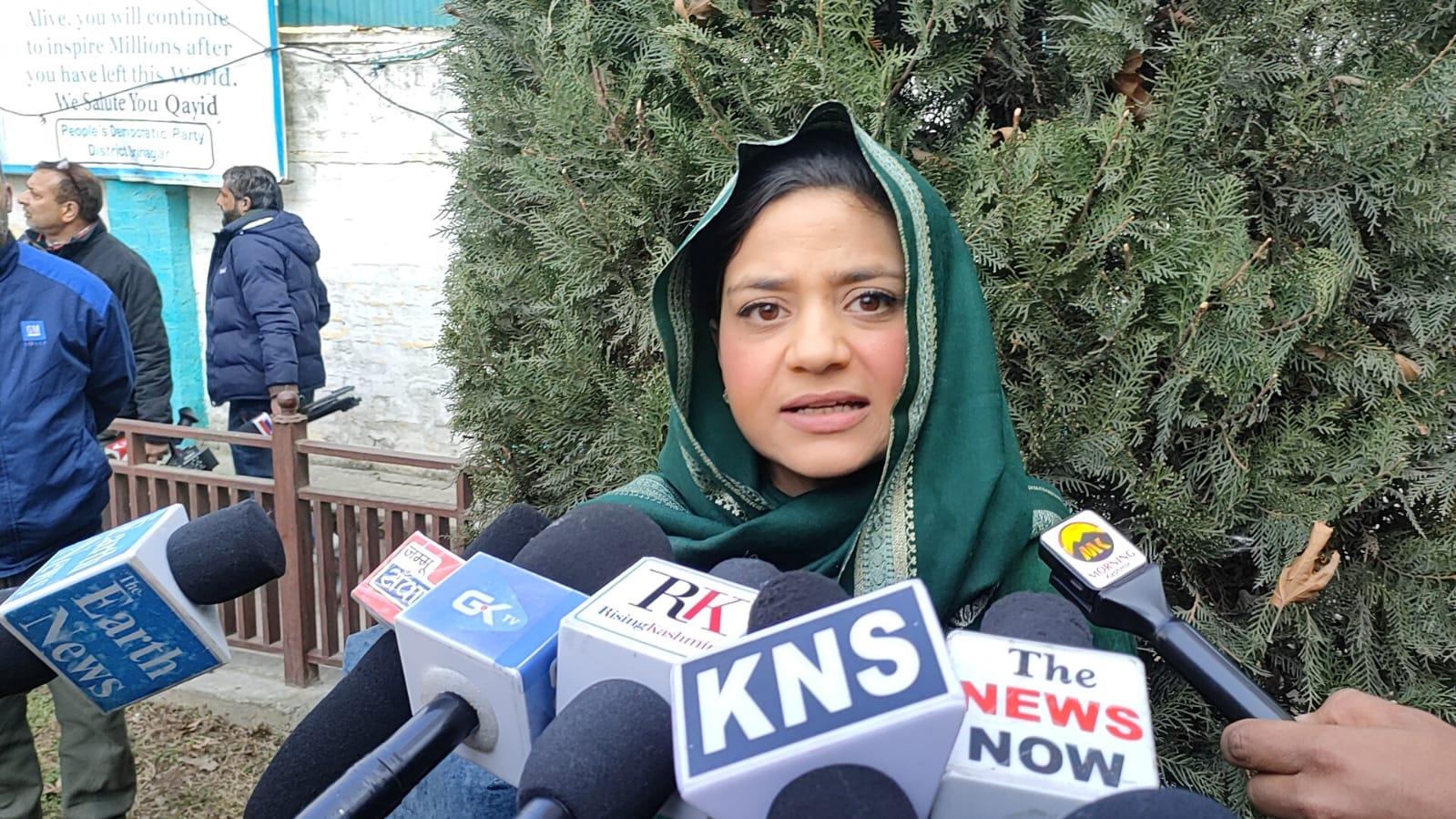 Govt More Interested in Power Than People's Safety: Iltija Mufti