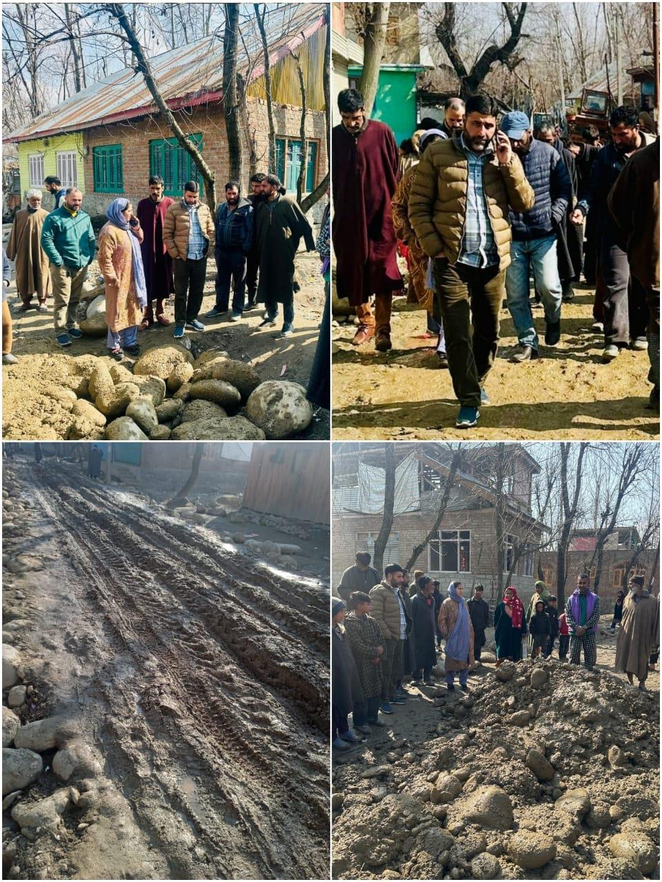 Inferior Material Used in Larwalpora Road Construction, MLA Bandipora Questions Authorities