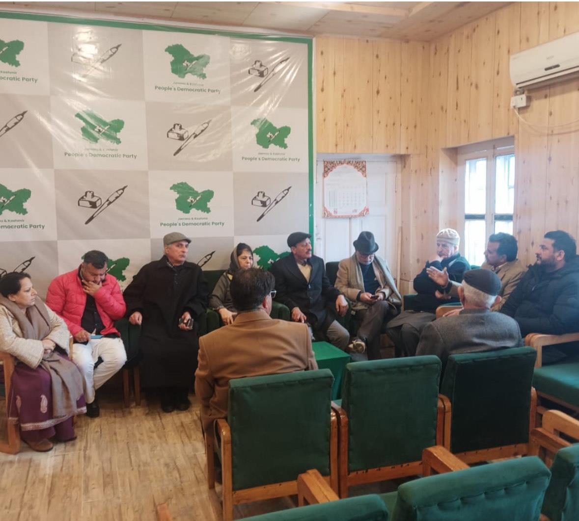 PDP to launch membership drive, holds high-level meeting to in Srinagar