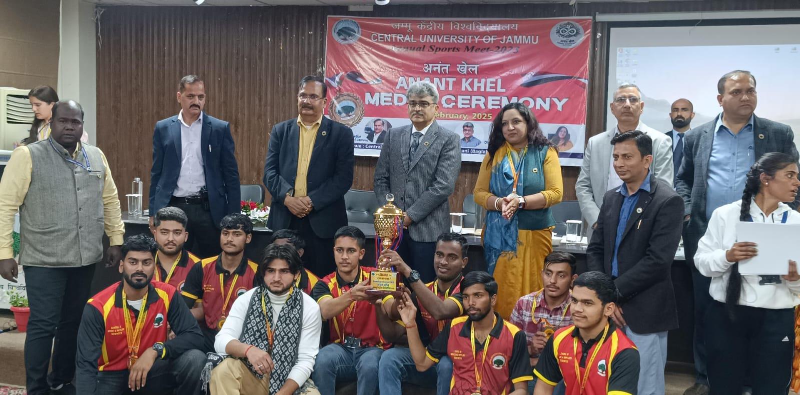 Chief Secretary awards medals at Anant Khel 2025, Central University Jammu
