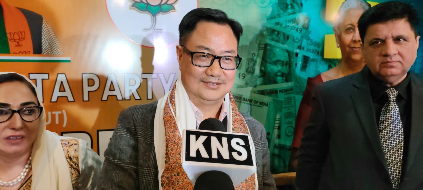 J&K Witnessing Unprecedented Development Under Modi Govt: Kiren Rijiju