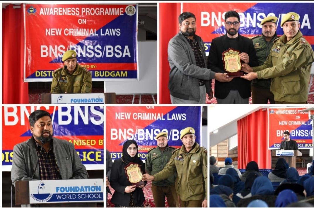 Police Organizes Awareness programme on New Criminal Laws in Budgam