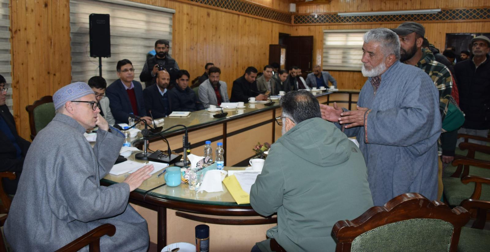 CM Omar Abdullah holds public darbar at Ganderbal