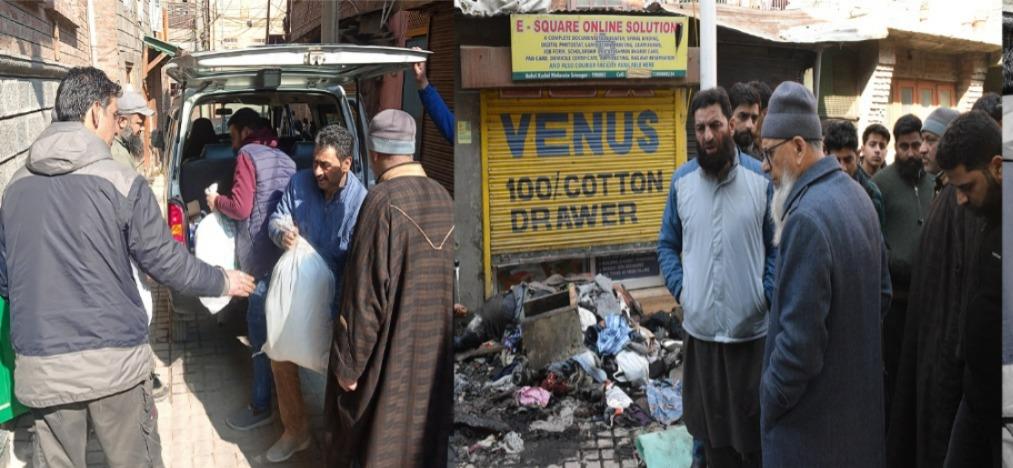 Darul Khair Mirwaiz Manzil Expresses Grief Over Mallarata Fire Incident, Extends Support to Affected Families