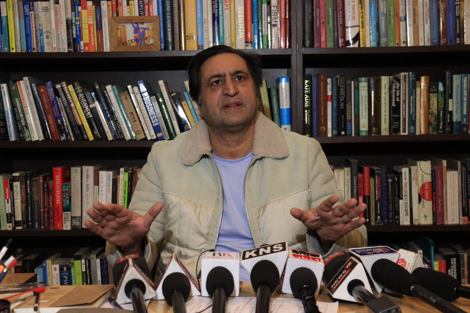'Speak to Kill’ Sajad Lone Slams CM Over Mirwaiz’s Security