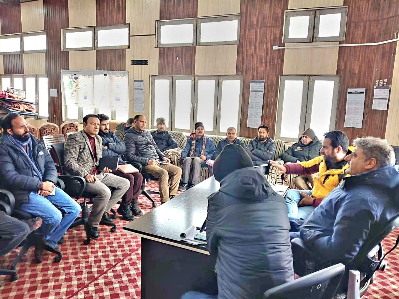 MLA Banihal Holds Review Meeting on Ramadan Preparedness and Post-Snowfall Scenario in Banihal