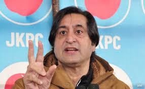 "Utterly Disdainful": Sajad Lone Condemns Police Officer Kicking Bereaved Women in Kulgam