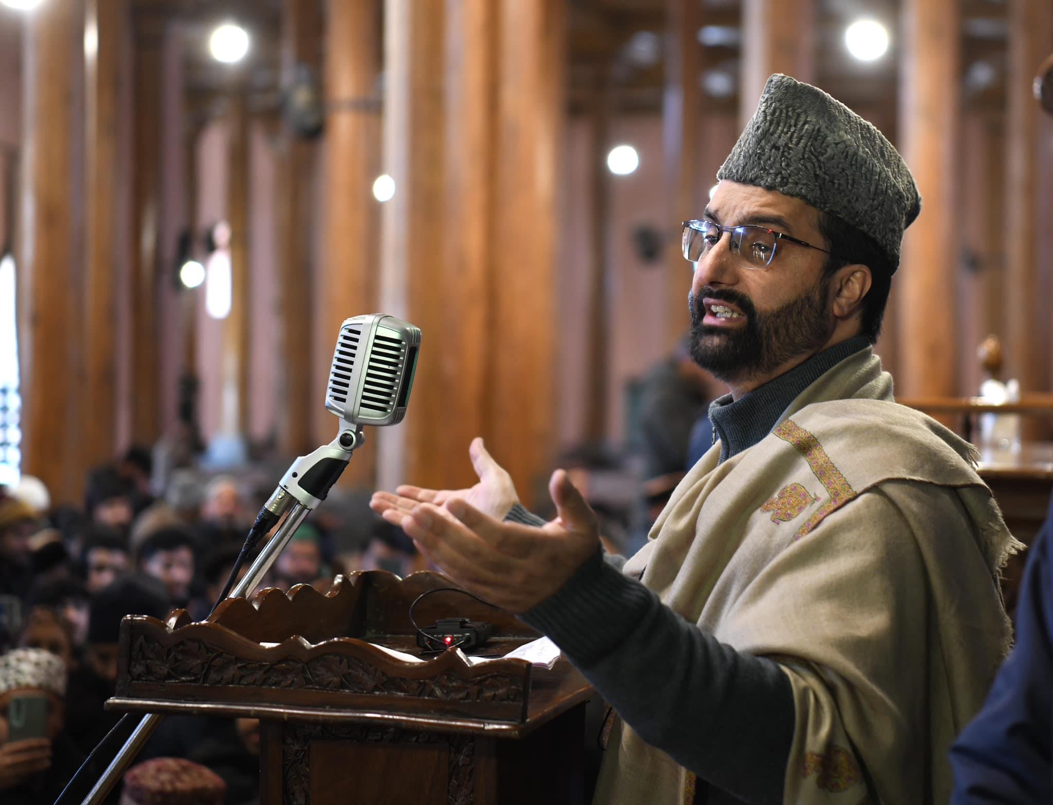 Mirwaiz Umar Farooq Delivers Sermon on Nafs and Self-Purification at Masjid Rehmat, Lal Bazar