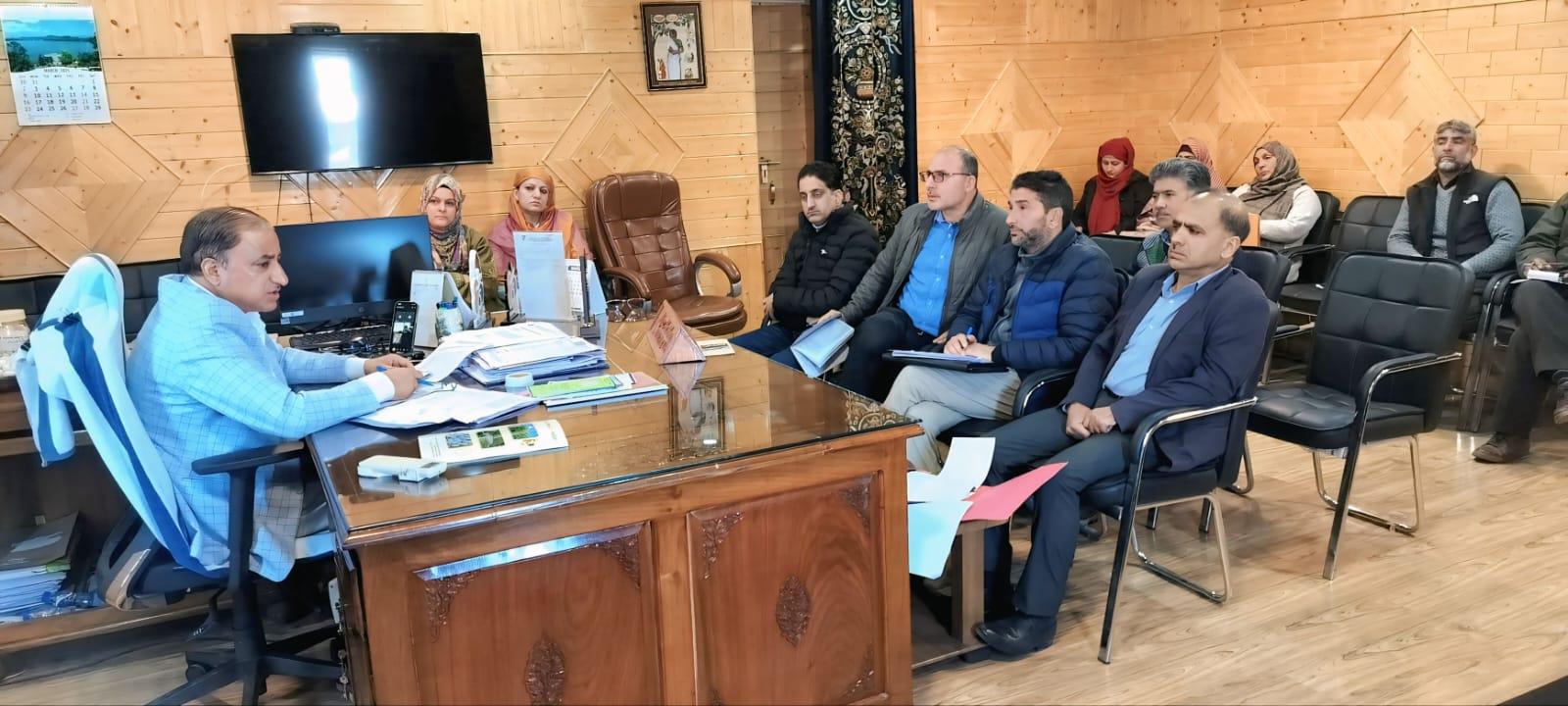 Director Sericulture J&K Reviews District-Wise Progress of Sericulture Activities in Kashmir Division