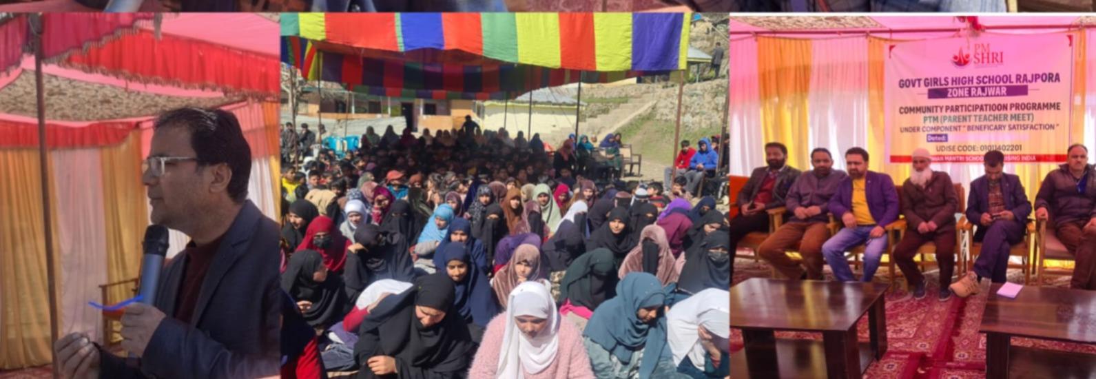 Govt Girls High School Rajpora Holds Community Participation Programme & PTM-Cum-Enrollment Drive