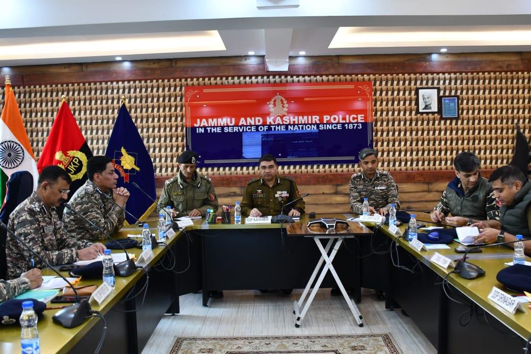 IGP Kashmir Reviews Security in a Joint Meeting at PCR Kashmir