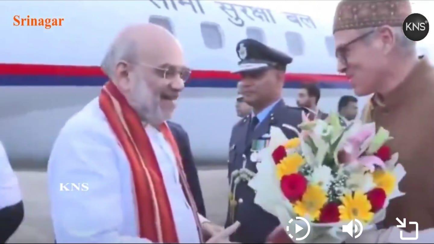 Amit Shah Arrives in Srinagar, to Chair Key Meetings at Raj Bhawan