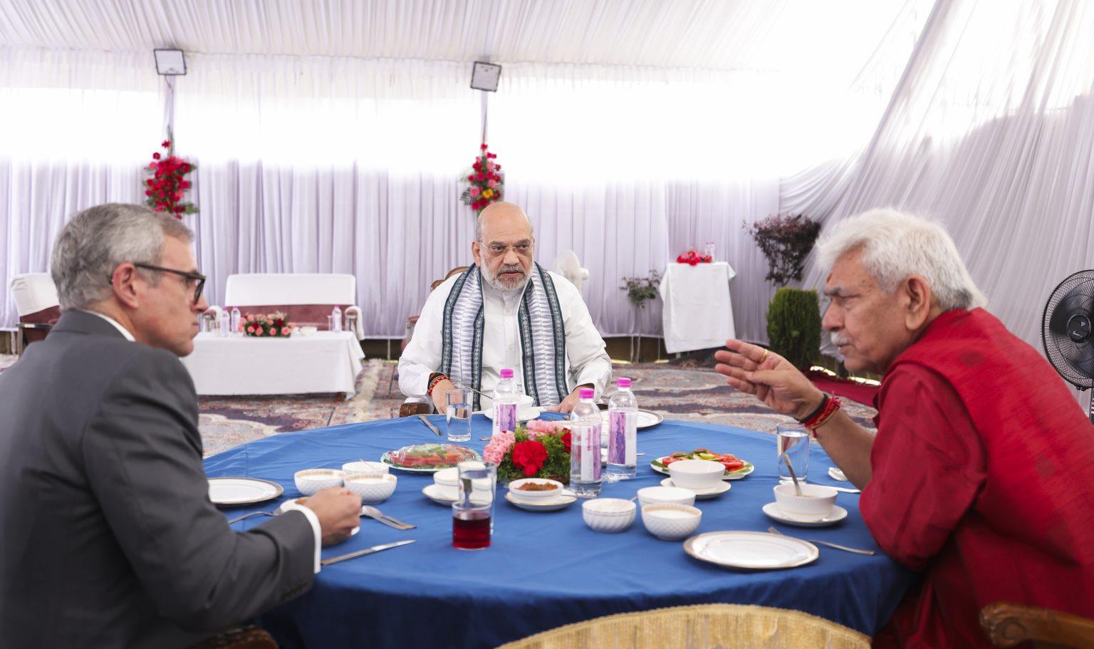Amit Shah Reviews Development Projects, Security Scenario In Jammu And Kashmir