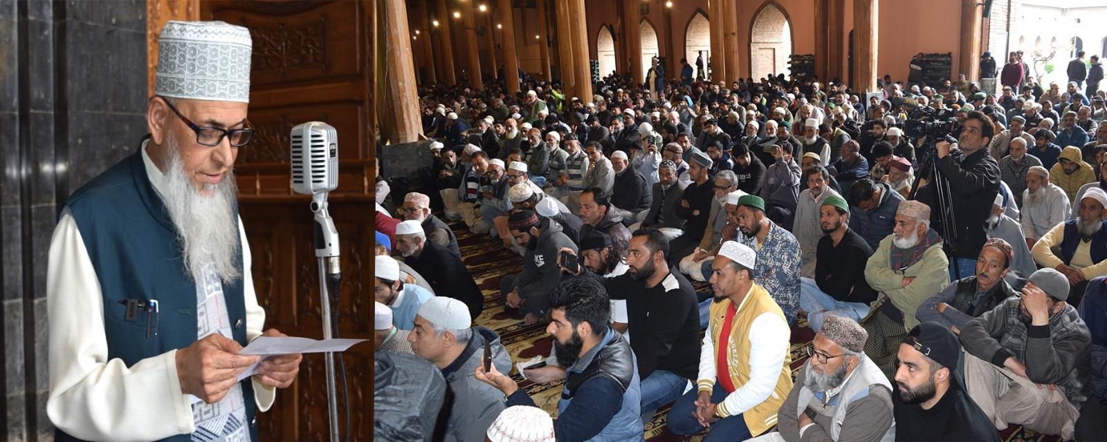 Widespread Rejection of Waqf Amendment Act Across J&K, Resolution Read Aloud in Mosques, Shrines, and Imambaras