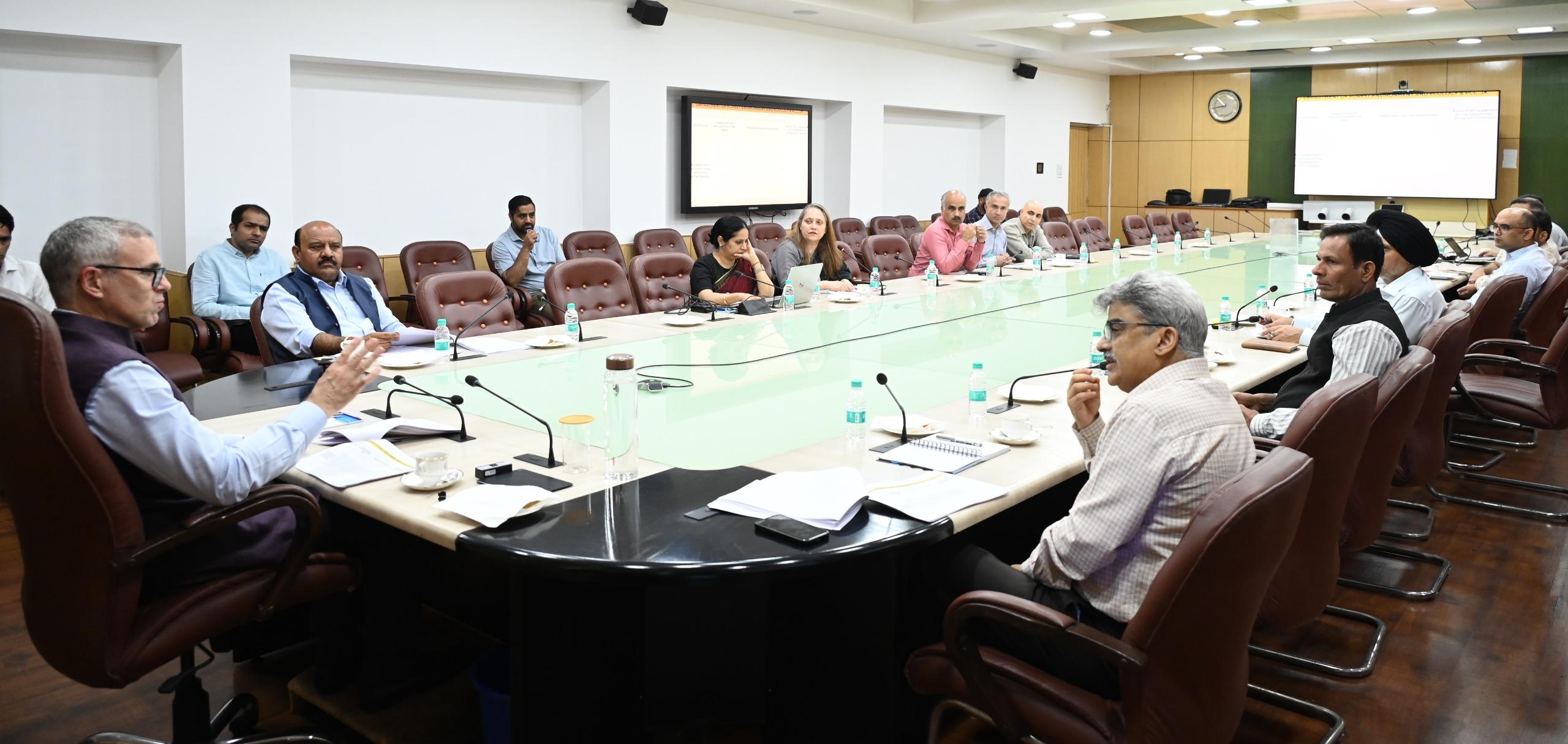 CM Omar Abdullah reviews progress of EoDB for compliance reduction, Sets targets for reform implementation