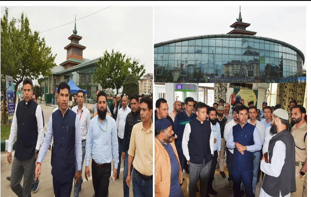Div Com visits Hajj House Bemina; inspects arrangements for Hajj-25; directs meticulous service delivery