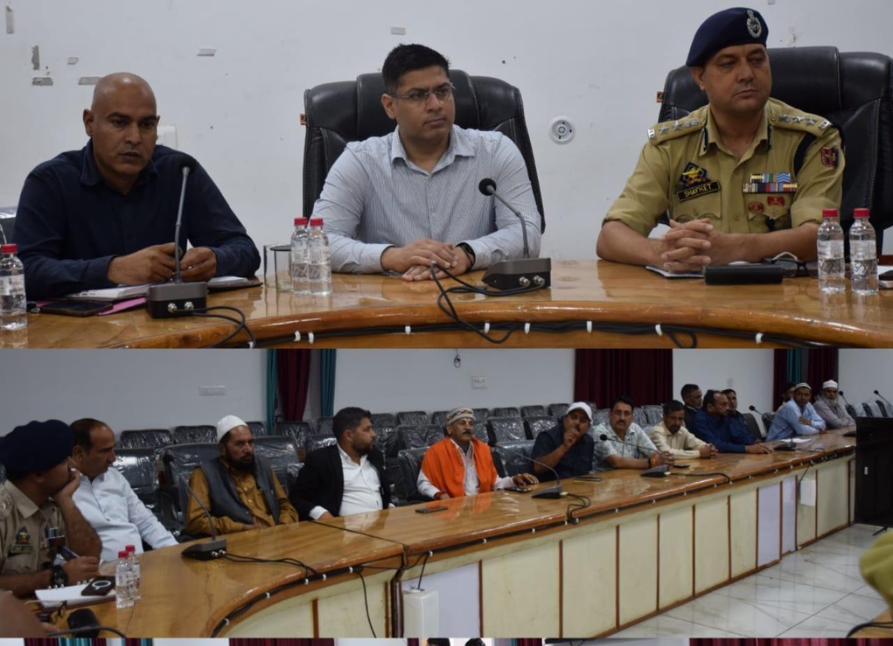 DC, SSP chair civil society meeting to address local developmental issues in Mendhar