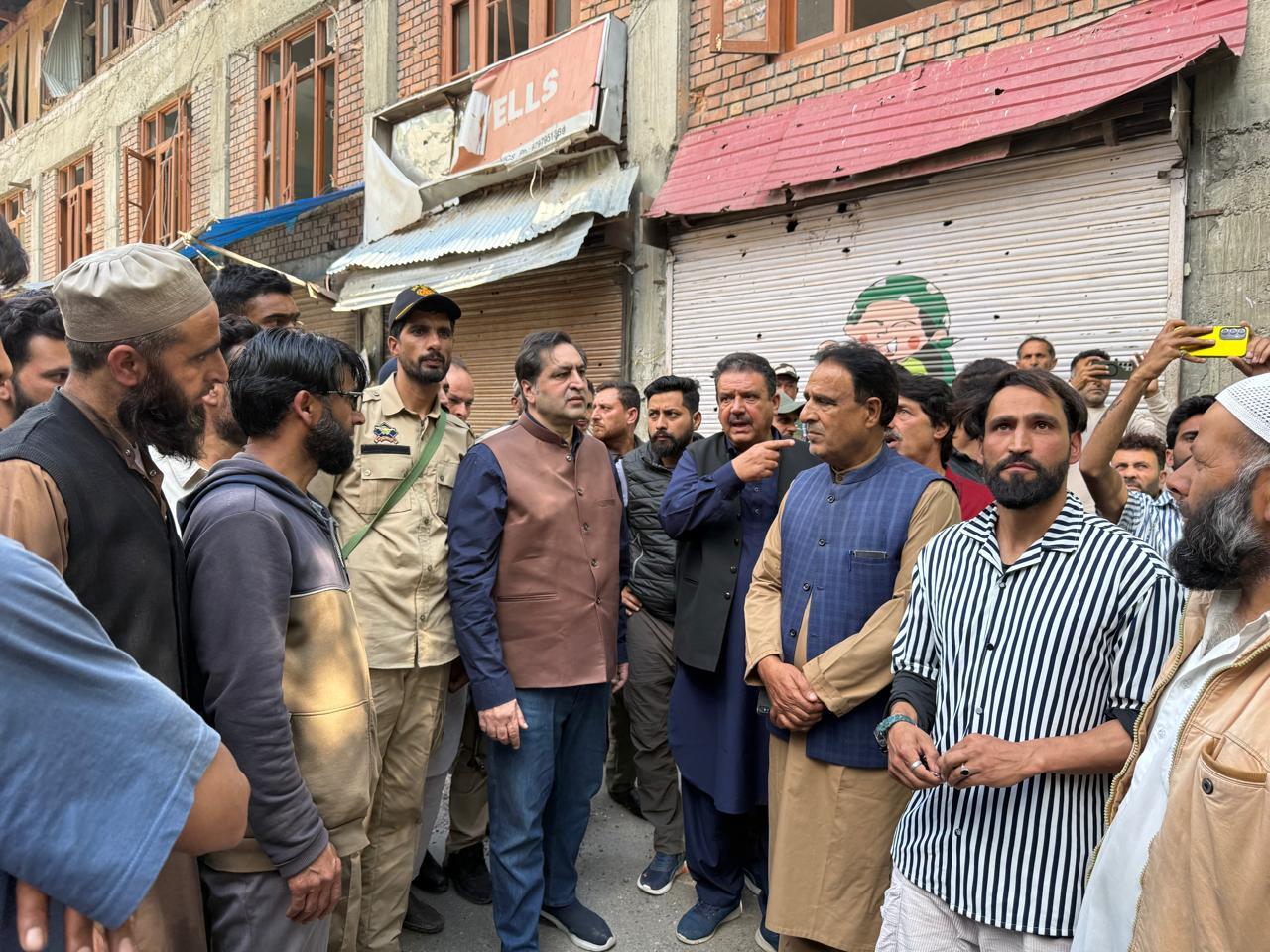 Sajad Lone led delegation visits war-affected areas in Tangdaar and beyond