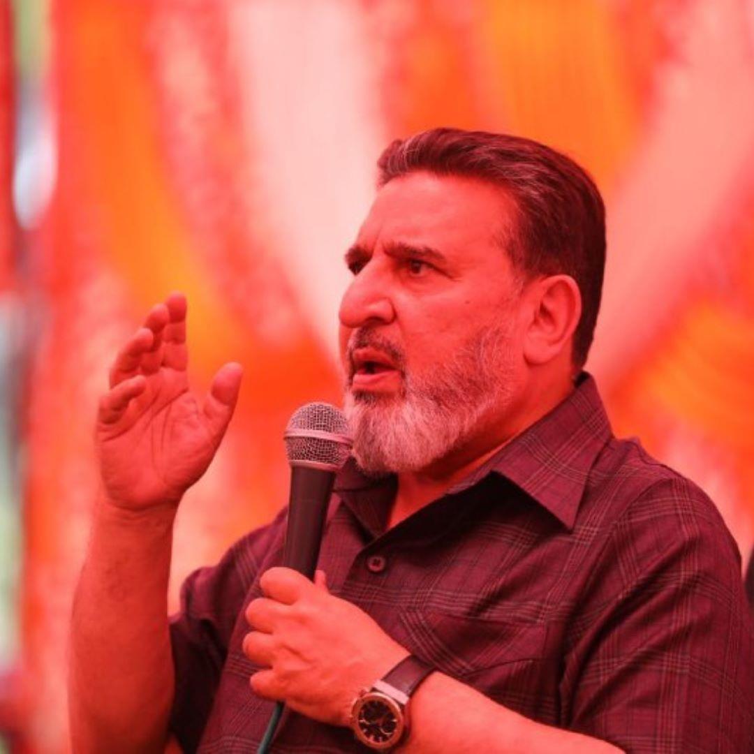 Altaf Bukhari expresses concern over the windstorm devastation in the Valley