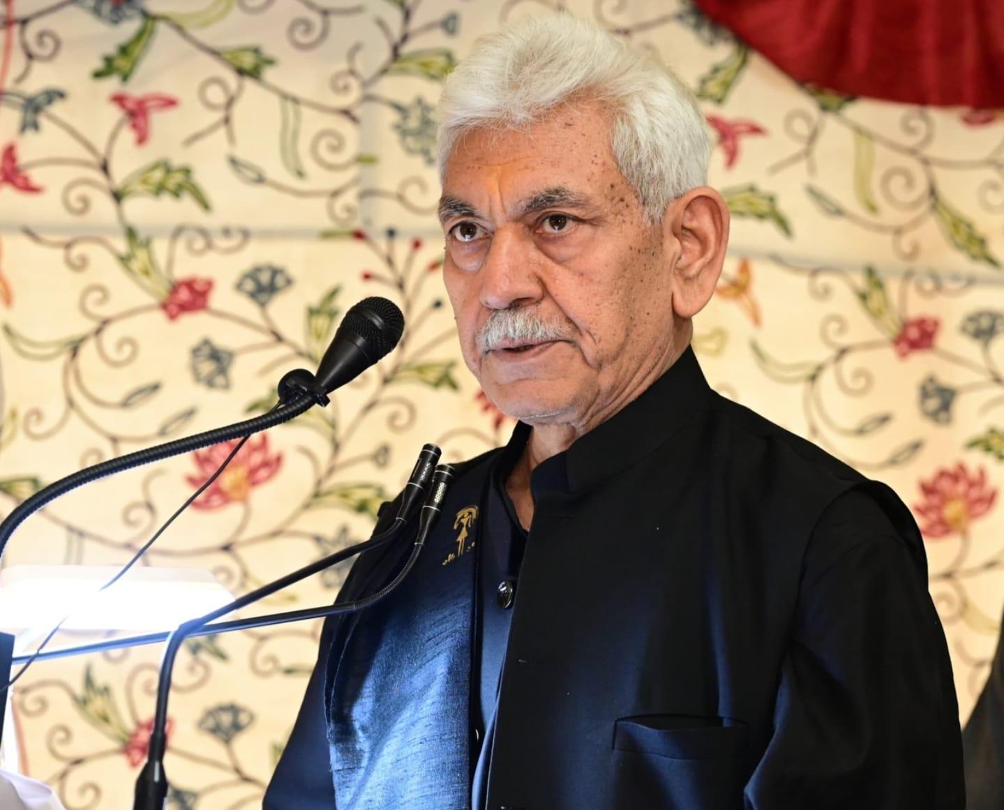 People Have Risen Against Terror: LG Manoj Sinha at Hazratbal Foundation Ceremony