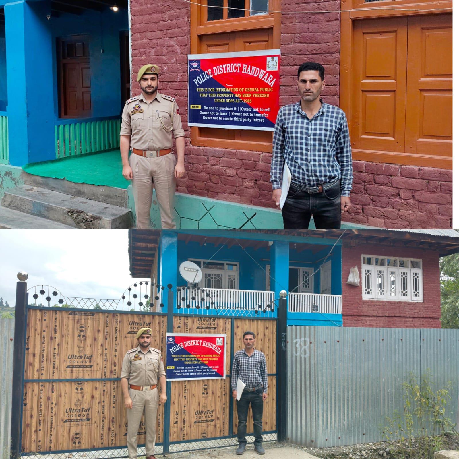 Police Attaches Property of Notorious Drug Peddler in Handwara