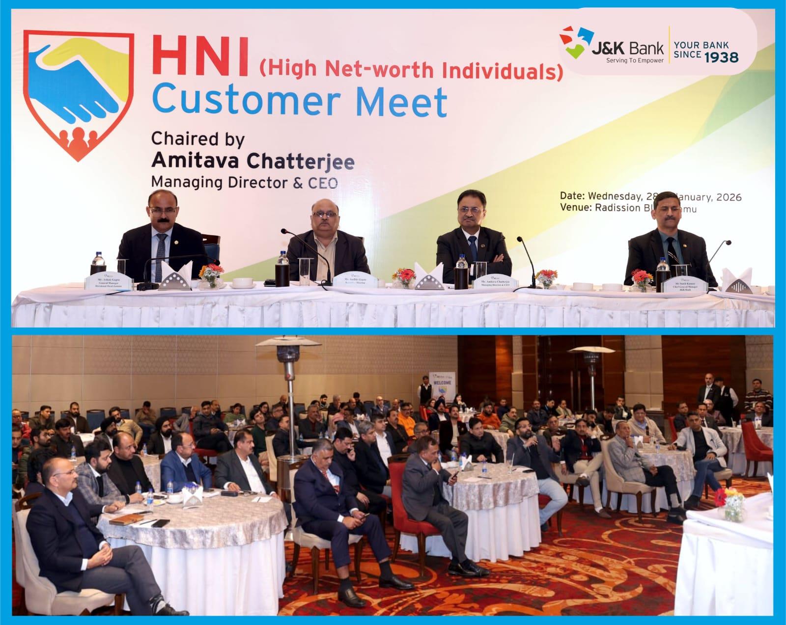 J&K Bank organizes HNI Customer Meet in Jammu