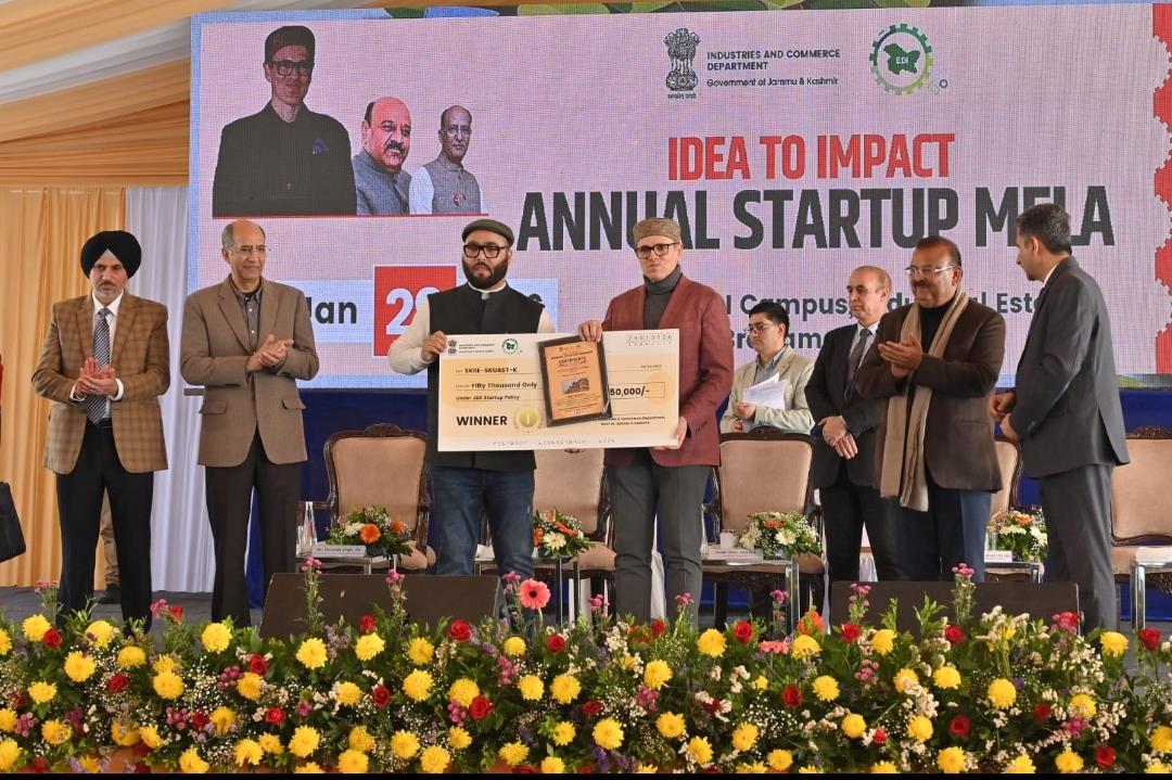 SKUAST-K SKIIE Centre bags ‘Incubator of the Year’ award at JK Startup Mela