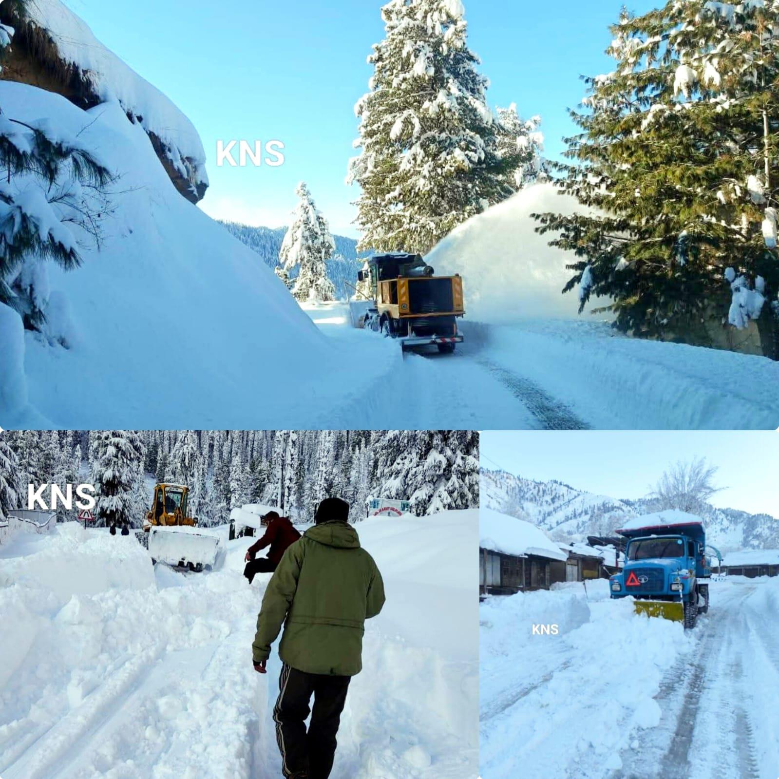 Record snow clearance by BRO reopens key J&K highways