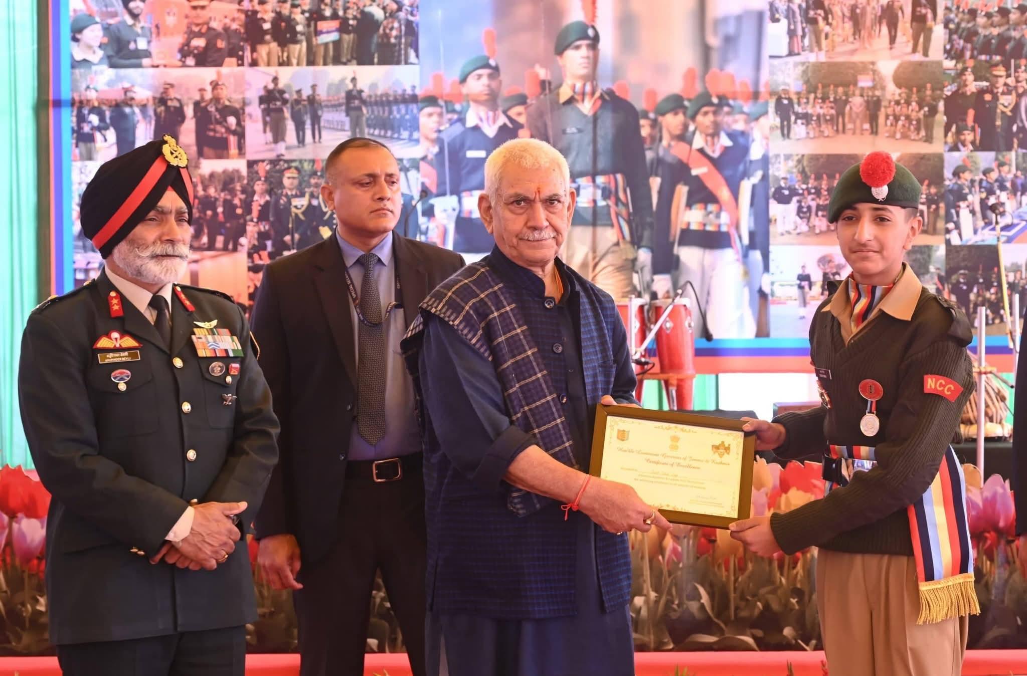 NCC Inspires Youth to Prioritise Nation Over Self: LG Sinha