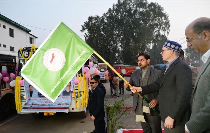 CM Omar Abdullah flags off J&K RTC buses to major religious destinations across country