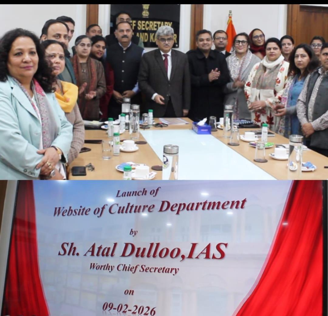 J&K Culture Goes Digital as Chief Secretary Launches New Website