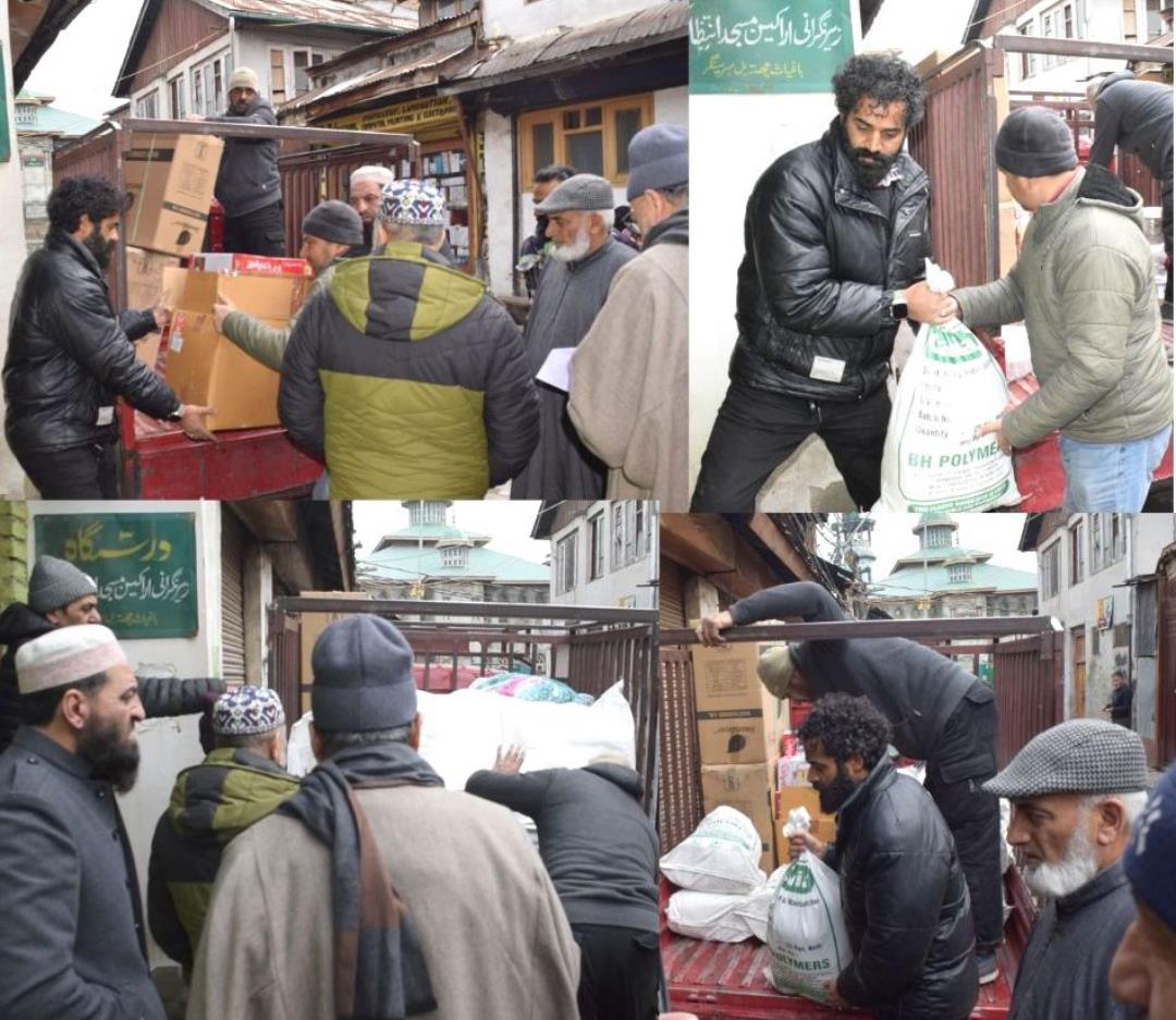 Dar-ul-Khair Provides Relief to Families Affected by Recent Chattabal Fire