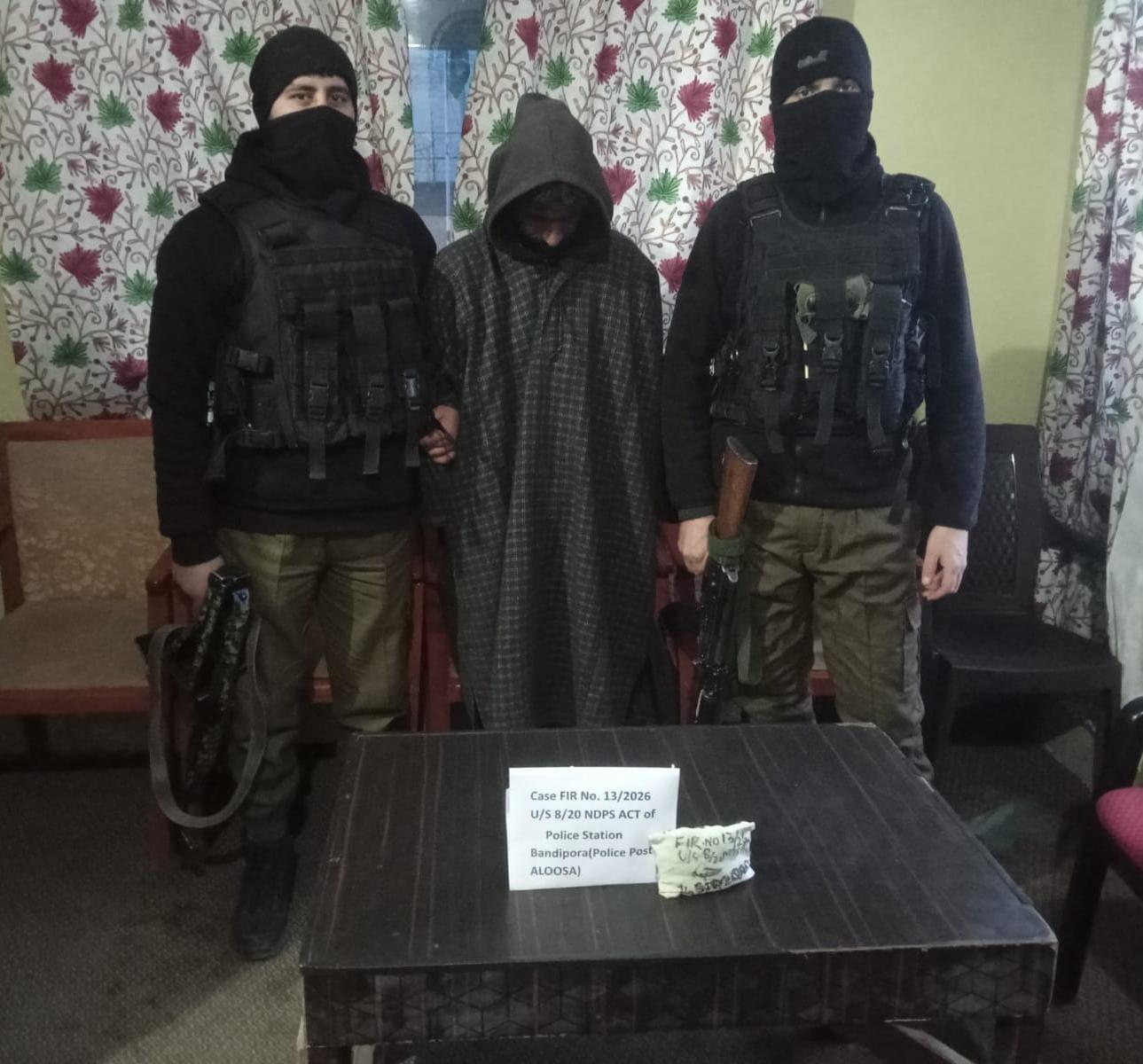 70 Grams of Charas Seized at Kema Crossing; One Held