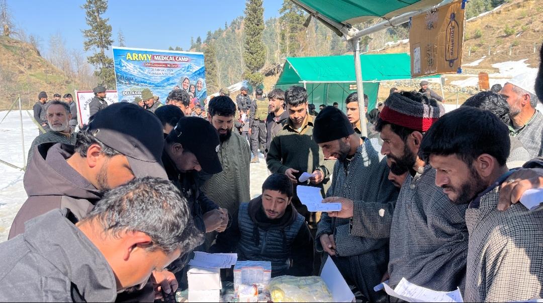 Army Organizes Mega Medical Camp in Remote Budgam Village, Over 500 Benefited