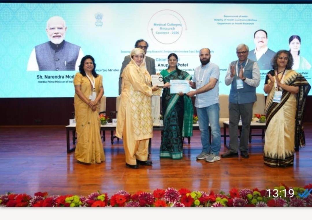 GMC Srinagar Bags Top Honour at Medical Colleges Research Connect–2026
