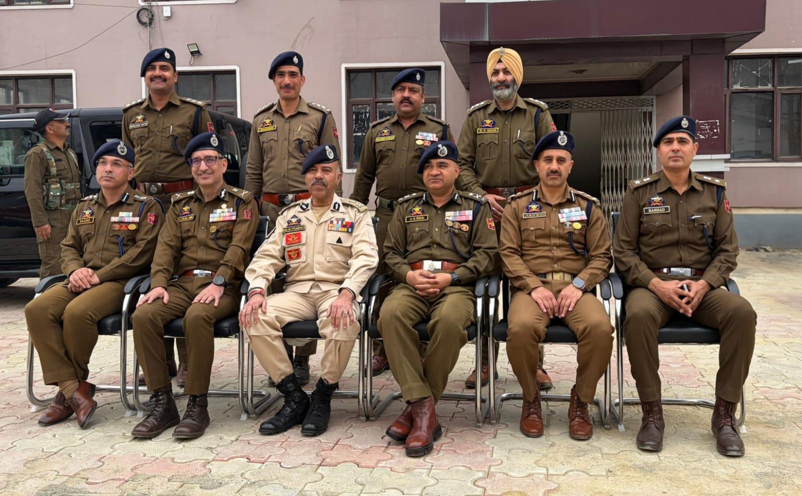 DGP Reviews Security, CT Operations, Law & Order Scenario in Awantipora.