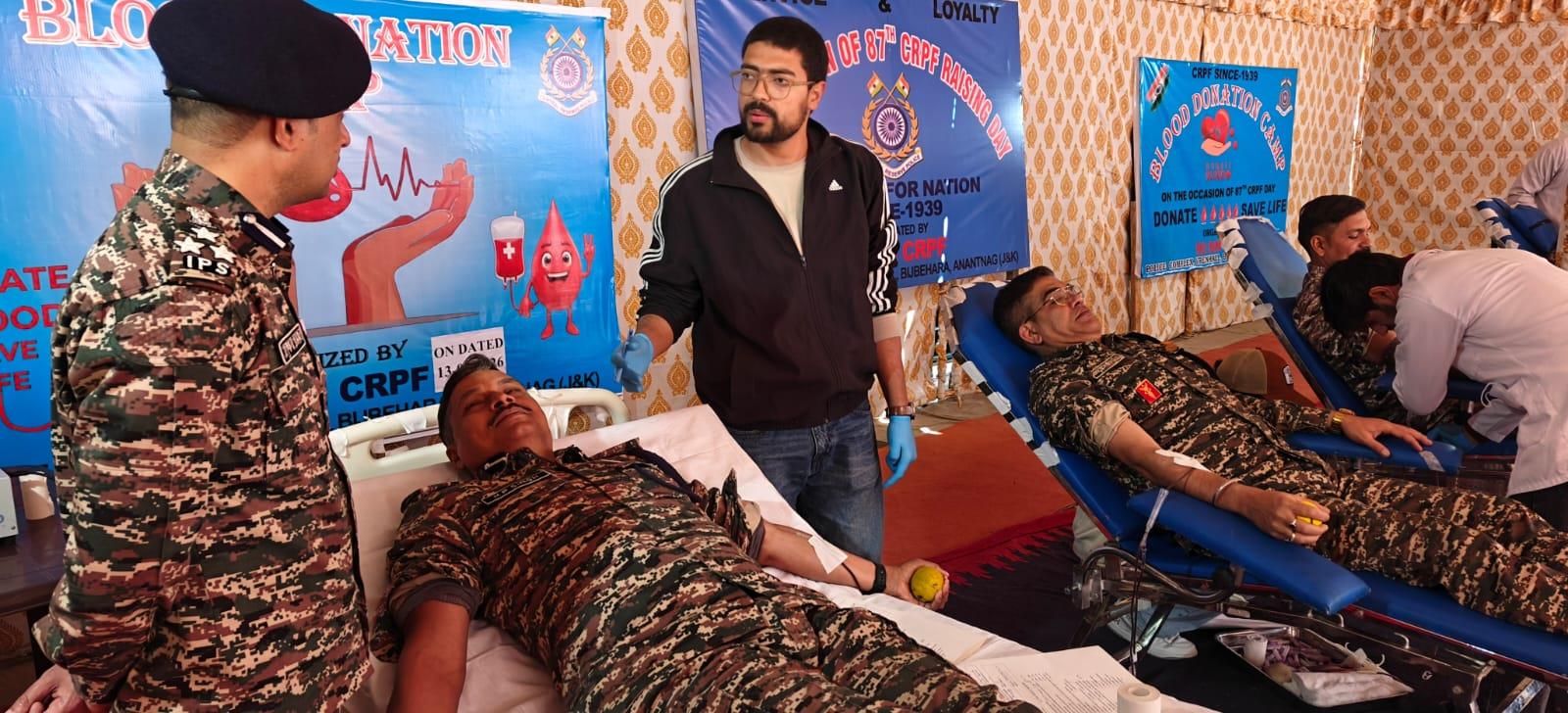CRPF 90th Battalion Organises Blood Donation Camp at Batengoo
