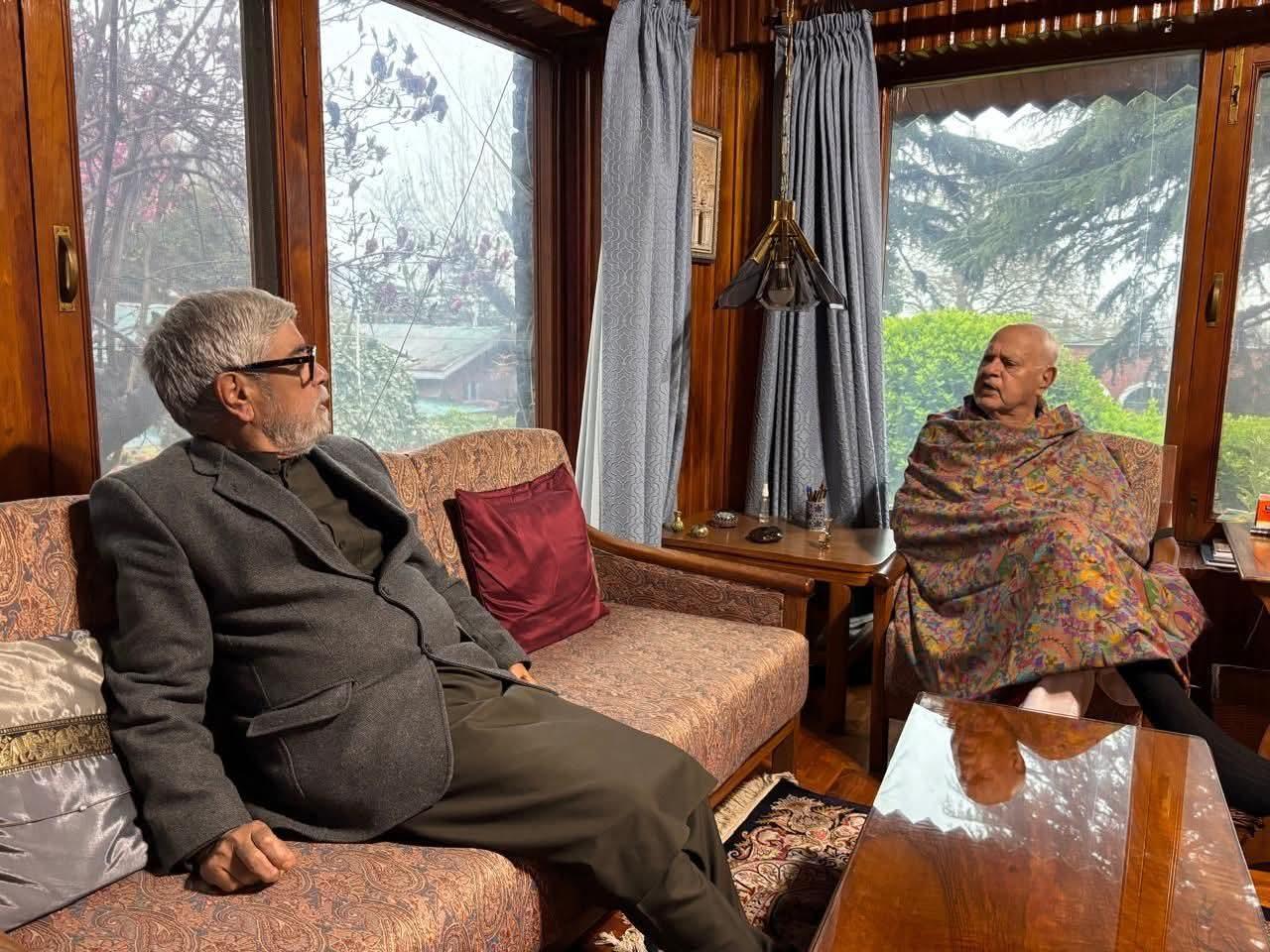 NC Leader Aga Mehmood Visits Farooq Abdullah After Assassination Bid
